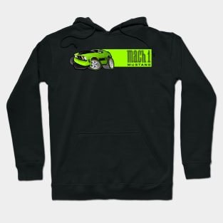 Mach 1 Green with Green Stripe Hoodie